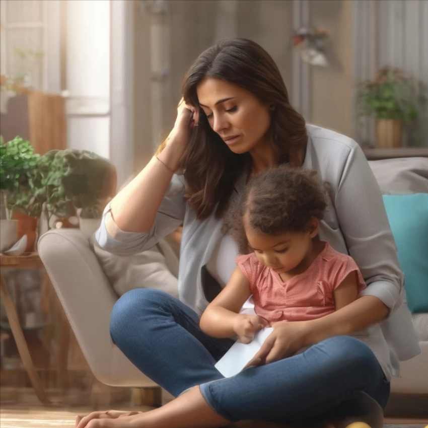 Mulher com sua filha pensando no plano de saúde acessível em Brasília