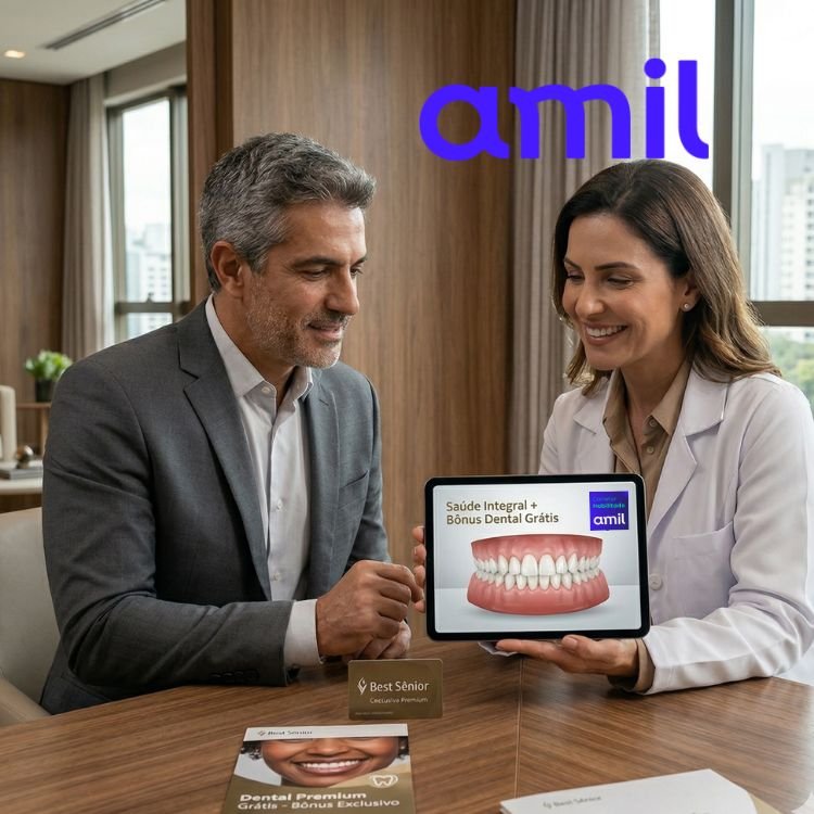 Vantagens odontológicas no plano de saúde empresarial df da Amil