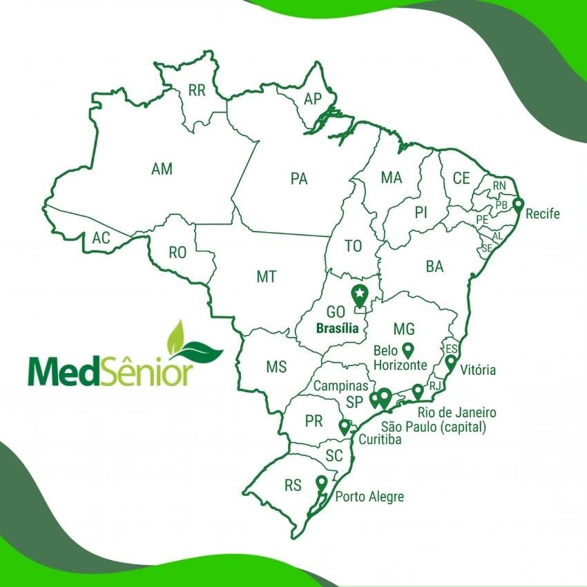 Plano de saúde para idosos da MedSênior atendimento em 8 estados e 9 regiões