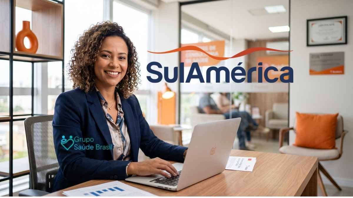Consultora avaliando os diferenciais da SulAmérica Saúde